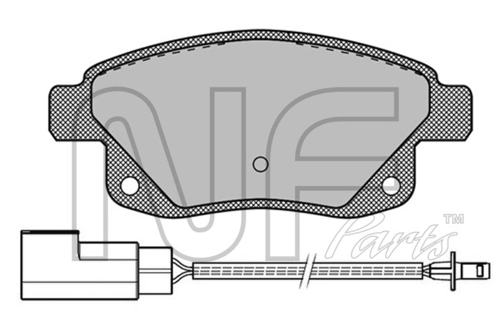 NF PARTS Комплект тормозных колодок, дисковый тормоз NF0012781